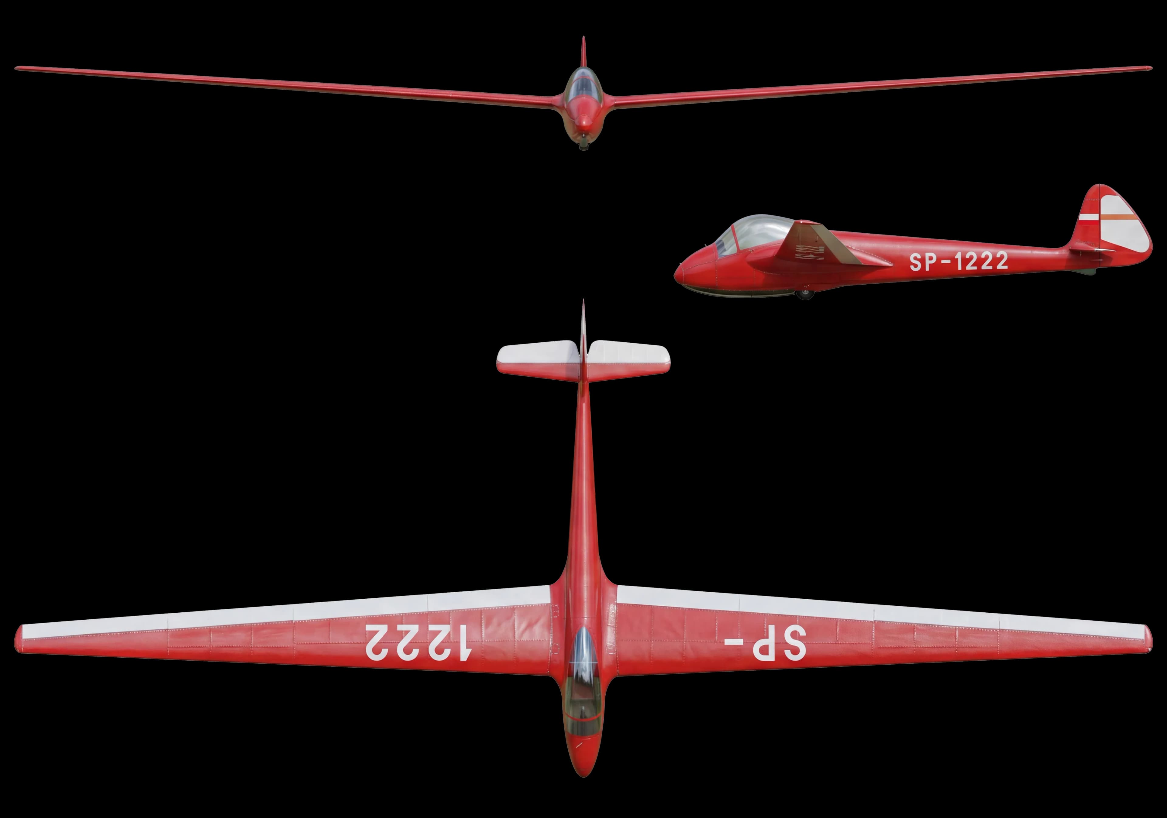 SZD-8 Jaskółka rzut